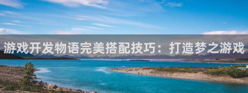 沐鸣平台招商电话号码：游戏开发物语完美搭